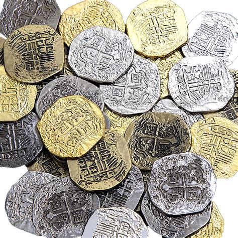 bag of fake gold coins metal|real pirate coins.